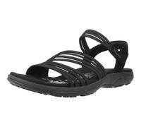 Skechers Reggae Slim Womens Black Strappy Sandal - Size 6 UK - Black