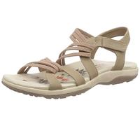 Skechers Women's Reggae Slim Sandal, Mocha Durabuck/Gore, 4 UK