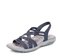 Skechers Women's Reggae Slim-Simply Stretch Sport Sandal Navy 10
