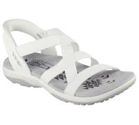 Skechers Women's Reggae Slim - Stretch Flex Hands Free Slip-ins Sandal, White opulent garden, 7 UK