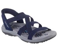 Skechers Women's Reggae Slim Stretch Flex Sandals, Navy Knit Gore, 9 UK