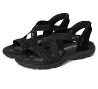 Skechers Women's Reggae Slim Summer Sparkle Sandals, black, 3 UK