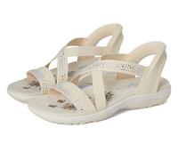 Skechers Women's Reggae Slim Summer Sparkle Sandals, beige, 7 UK