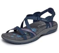 Skechers Women's Reggae Slim Sun Array Sandal, Navy, 8 UK