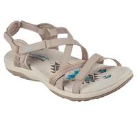 Skechers Women's Reggae Slim Sun Array Sandal, Taupe, 7 UK