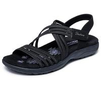Skechers Women's Reggae Slim Sunnyside 2.0 Sandals, black, 38.5 EU