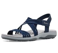 Skechers Women's Reggae Slim Sunnyside 2.0 Sandals, navy, 5 UK