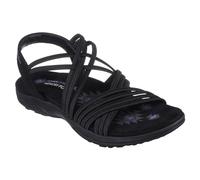 Skechers Reggae Slim Sunnyside BBK Black Womens Walking Sandals 163185 in a Plain Textile in Size 7