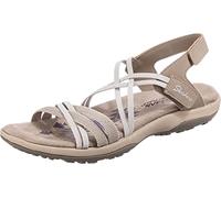 Skechers Women's Reggae Slim-Takes Two Sandals, Beige, 5 UK