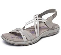 Skechers Women's Reggae Slim-Takes Two Sandals, Beige, 5 UK