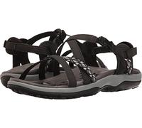 Skechers Women's Reggae Slim Vacay Sandal, Black/White, 6 UK