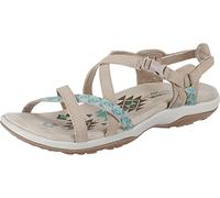 Skechers Women's Reggae Slim Vacay Sandal, Taupe, 4 UK