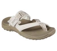 Skechers Women's Reggae Trailway Flip Flop, Natural/Cream, 7 UK (10 US)