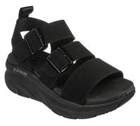 Skechers Women's Relaxed Fit: D'Lux Walker - Retro Cosmos Sandals in Black, Size 7 | Synthetic, Vegan