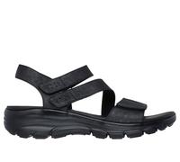 Skechers Women's Relaxed Fit: Easy Going - All Day Chic Sandals in Black, Size 2 | Synthetic, Vegan