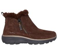 Skechers Women's Easy Going Cool Zip Ankle Boot, Chocolate, 5.5 UK