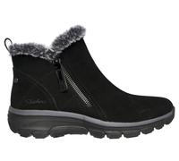 Skechers Women's Relaxed Fit: Easy Going - High Zip Boots in Black, Size 4 | Leather/Textile/Metal