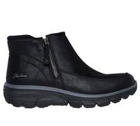 Skechers Women's Relaxed Fit: Easy Going - Into Fall Boots in Black, Size 4 | Textile/Metal, Vegan