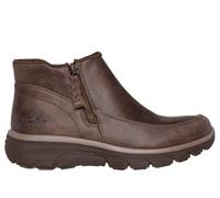 Skechers Women's Relaxed Fit: Easy Going - Into Fall Boots in Chocolate, Size 4 | Textile/Metal, Vegan
