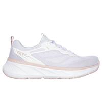 Skechers Women's Relaxed Fit: Edgeride - Power Flow Sneaker in White/Natural, Size 8 | Textile/Synthetic, Vegan, Machine Washable