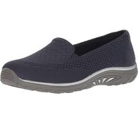 Skechers Women's Relaxed Fit Reggae Fest Willows Slip On,Navy,US 9.5 W | Modern Comfort Casual, Relaxed Fit, Air-Cooled Memory Foam, Machine Washable, Vegan