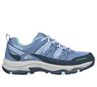 Skechers Women's Relaxed Fit: Trego - Lookout Point Sneaker in Slate, Size 8 | Leather/Textile