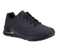 Skechers Ladies Black Uno SR Trainers