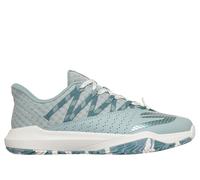 Skechers Women's Relaxed Fit: Viper Court Rally Sneaker in Sage, Size 3 | Leather/Synthetic/Textile