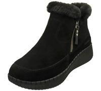 Skechers Women's Wilshire BLVD Fresh Zip Trainers, Black, 5 UK