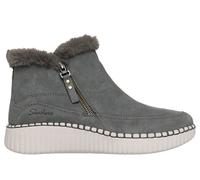 Skechers Women's Relaxed Fit: Wilshire Blvd - Fresh Zip Boots in Olive, Size 5 | Leather/Textile