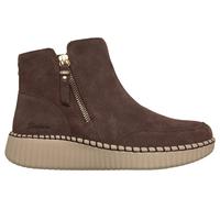 Skechers Women's Relaxed Fit: Wilshire Blvd - Weekend Crush Bootie in Chocolate, Size 3 | Leather