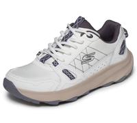 Skechers Women's Ridge Oak - Gateway Trail Sneaker in White/Purple, Size 5 | Leather/Textile/Synthetic