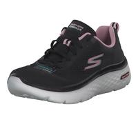 Skechers Women's GO Walk Hyper Burst Road Running Shoe, Black Textile/Pink Trim, 7 UK