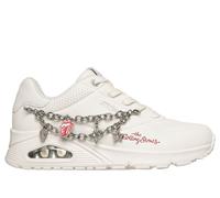 Skechers Women's Rolling Stones: UNO - Rock N' Charm Wedge in White, Size 5.5 | Synthetic/Textile