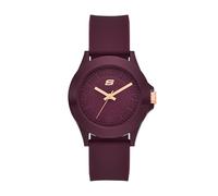 Skechers Women's Rosencrans Analog Burgundy Silicone Watch (Model: SR6344)