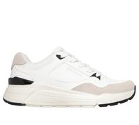 Skechers Women's Rovina Lite - Cool Two The Core Sneaker in White/Black, Size 5 | Synthetic/Leather/Textile