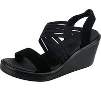 Skechers Women's Rumble ON Day Flirt Sandal, Black, 3 UK