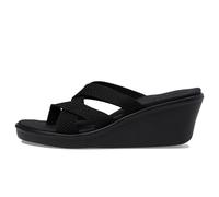 Skechers Women's Rumble ON-Heat Maze Wedge Sandal Black/Black 8