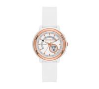Skechers Women's Salerno Analog-Digital White Silicone Watch, White