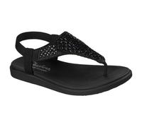 Skechers Women's Meditation Luxe Geo Embellished Stretch Knit Slingback Sandal with Luxe Foam