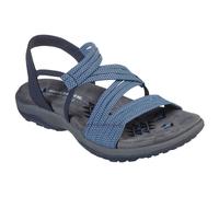 Skechers Womens Sandals Reggae Slim Black White Blue Purple Sling Back 41180BKW