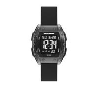 Skechers Women's Sawtelle Digital Black Silicone Watch, Black