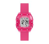 Skechers Women's Sawtelle Digital Pink Silicone Watch, Pink