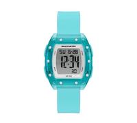 Skechers Women's Sawtelle Digital Blue Silicone Watch, Turquoise, Sawtelle