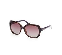 SKECHERS Women's SE6126 Sunglasses, Dark Havana, 58