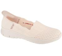 Skechers Women's Seager Believe It Slip-On, Off White Knit, 2.5 UK