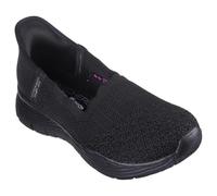Skechers Women's Seager Believe It Slip-On Sneakers, Black Knit, 8 UK