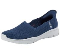 Skechers Women's Seager Believe It Slip-On Sneakers, Navy Knit, 5 UK