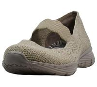 Skechers Women's Seager Power Hitter Engineered Knit Mary Jane, Taupe, 5.5 UK