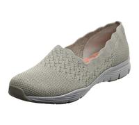 Skechers Women's Slip On Trainers, Beige Natural Flat Knit Nat, 6.5 UK